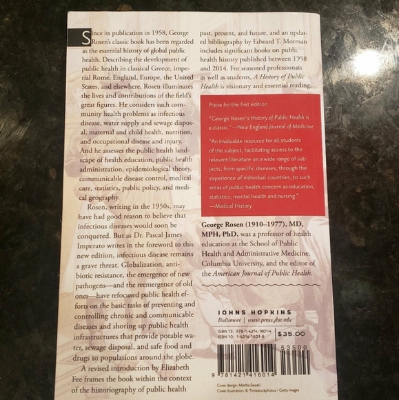 Book: A History of Public Health by George Rosen, College level - Picture 2 of 7